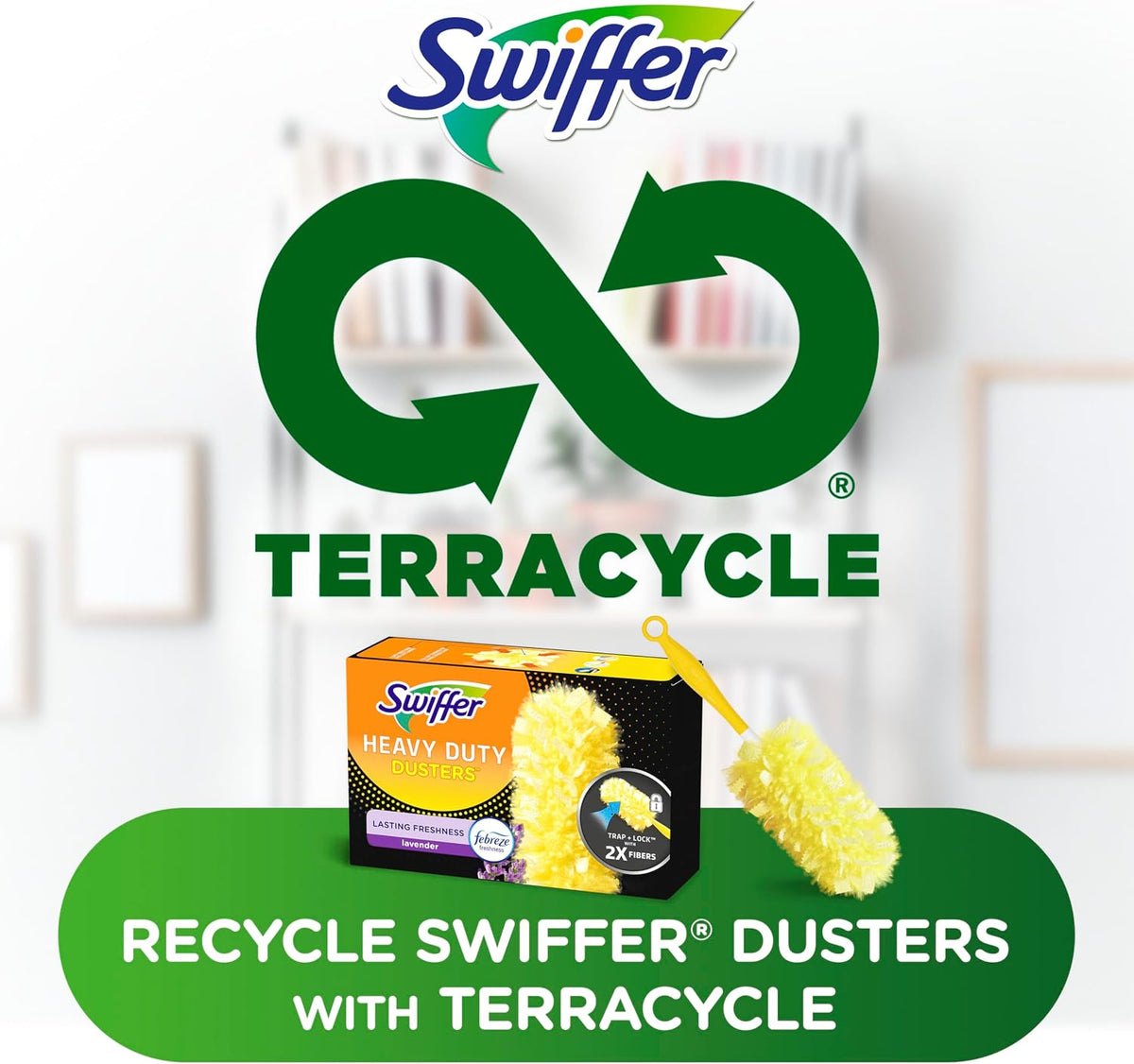 Swiffer Dusters Heavy Duty Multi-Surface Duster Refills for Cleaning, Lavender, 11 Count (Pack of 3)