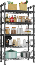 FUTASSI Large Metal Storage Rack, Storage Organizer Shelves for Kitchen