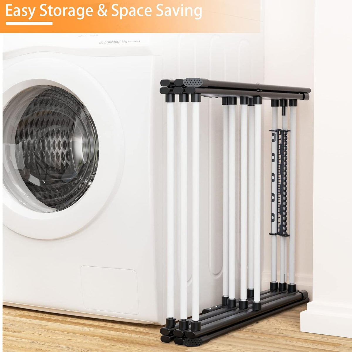 Foldable Drying Rack Clothing Clothes Drying Rack White-1pack