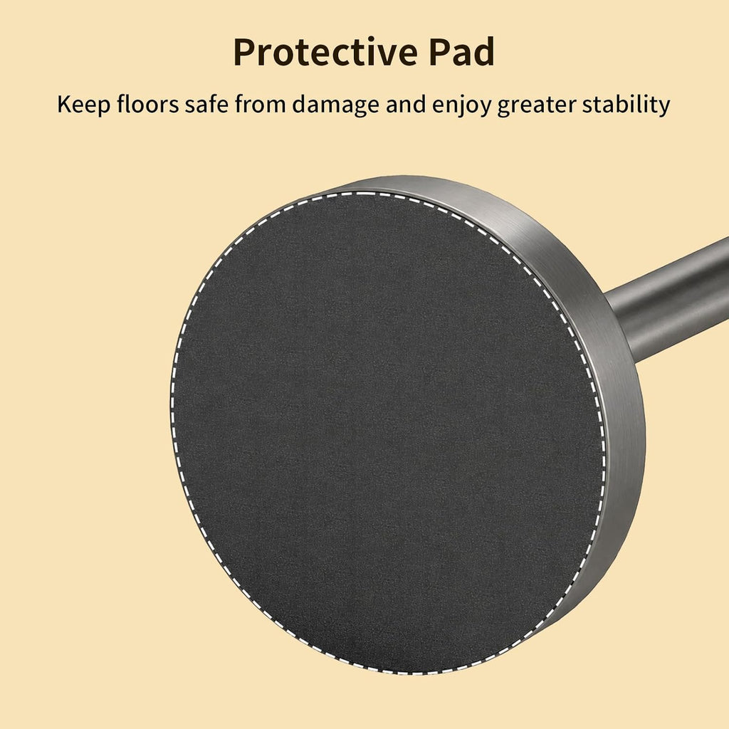 YUMORE Toilet Paper Holder Stand, Extra-Weighted Base, Brushed Graphite