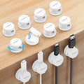 aceyoon 12 pack Cable Organizer Clips Magnetic Self-adhesive Cable Management Holder Easy Open Cord Holders for Nightstand, Office, Desk, Desk Organizers and Accessories