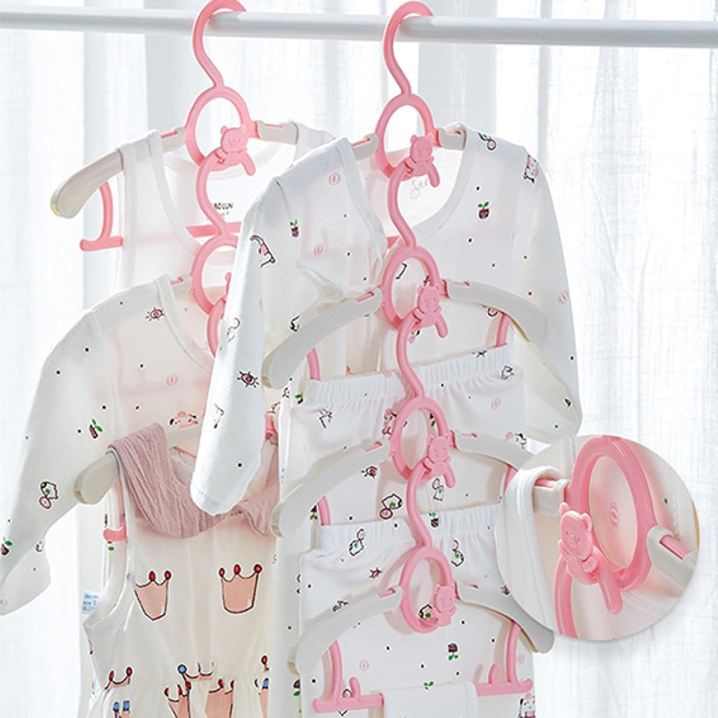 Baby Clothes Hangers 20 Pack, Plastic Kids Hangers Space Saving for Closet