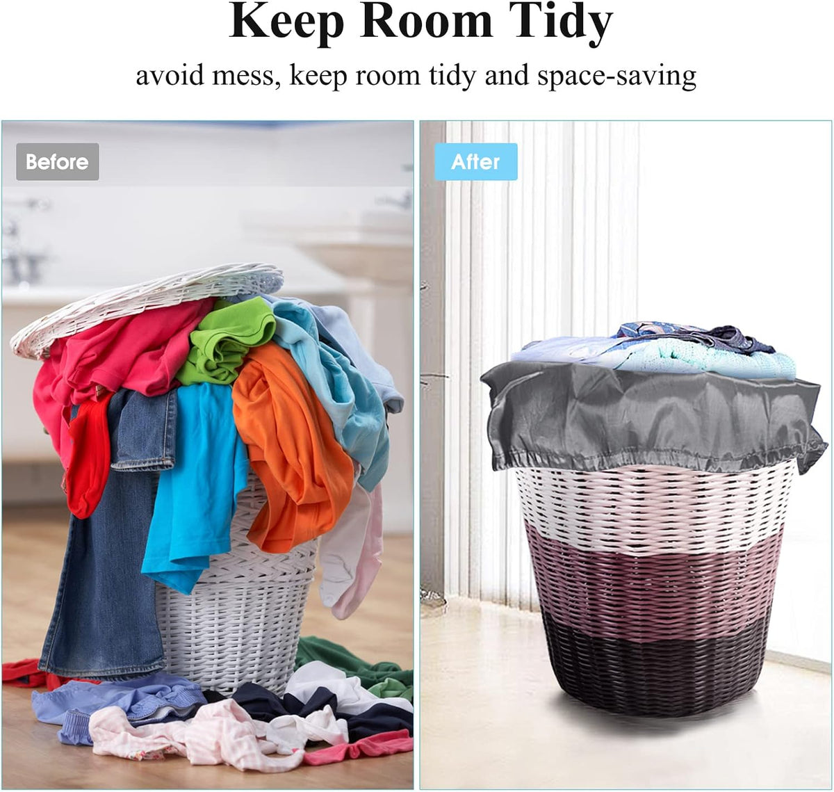 OTraki 2 Pack Laundry Bag Extra Large, XL Dirty Clothes Organizer
