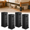 Heavy Duty Dorm Bed Risers, Adjustable Bed Leg Extenders, 2", 4", 6"