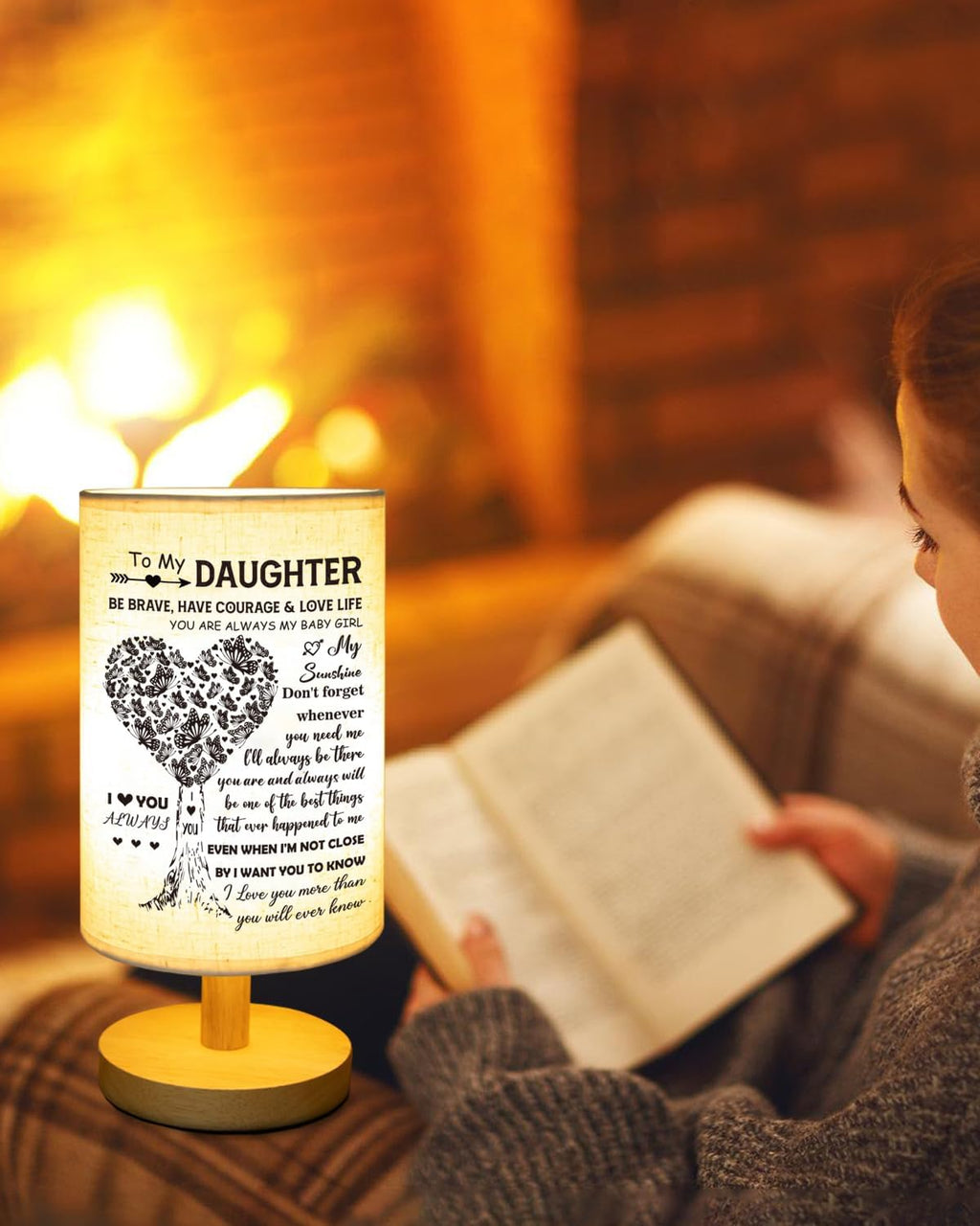 Daughter Gifts from Mom, to Daughter Table Lamp, Daughter Wedding Gifts