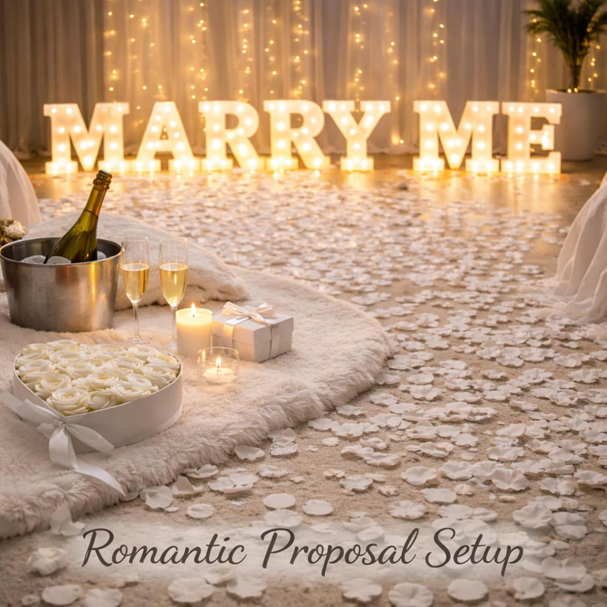 3000 Pcs White Rose Petals Artificial Flowers Silk Petals Table Scatters for Romantic Special Night Decorations, Weddings, Valentine's Day, Proposals, Anniversaries, and Bridal Showers Party Decor