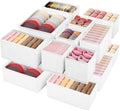 Drawer Clothing Organizer 16-Pack, White Underwear Dividers