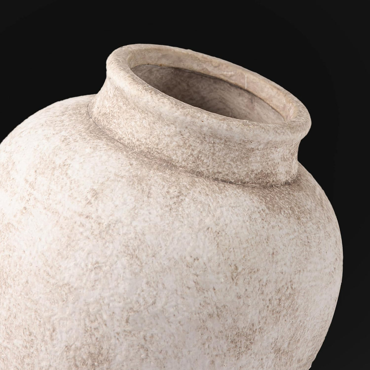 Ceramic Flower Vase, Rustic Farmhouse Decorative Vase Pottery Pampas Grass Vases for Home Decor Table Living Room Entryway Mantel Bookshelf Bedroom Bathroom Kitchen - 7.4" D