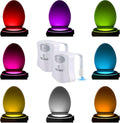 ToiLight 2 Pack. The Original Toilet Bowl Night Light. Fun & Useful Bathroom Motion Sensor Tech Gadget. Funny Novelty Birthday Gift Idea. Stocking Stuffer for Him, Her, Guys, Men, Brother, Mom