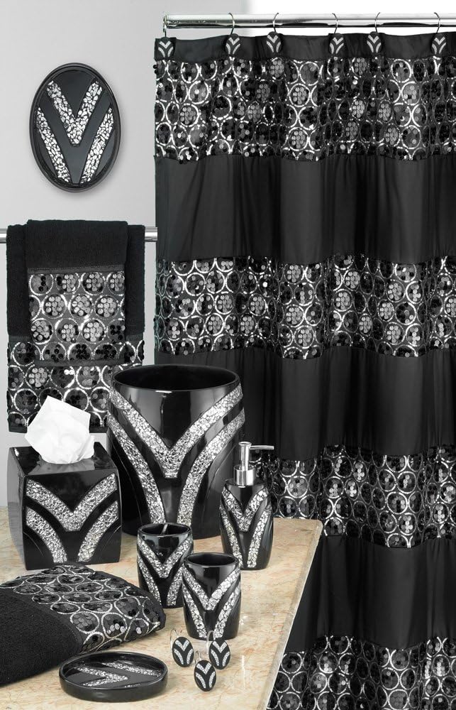 Zahari Home Sinatra Bath Tooth Brush Holder Modern Tooth Brush and Toothpaste Holder, Black