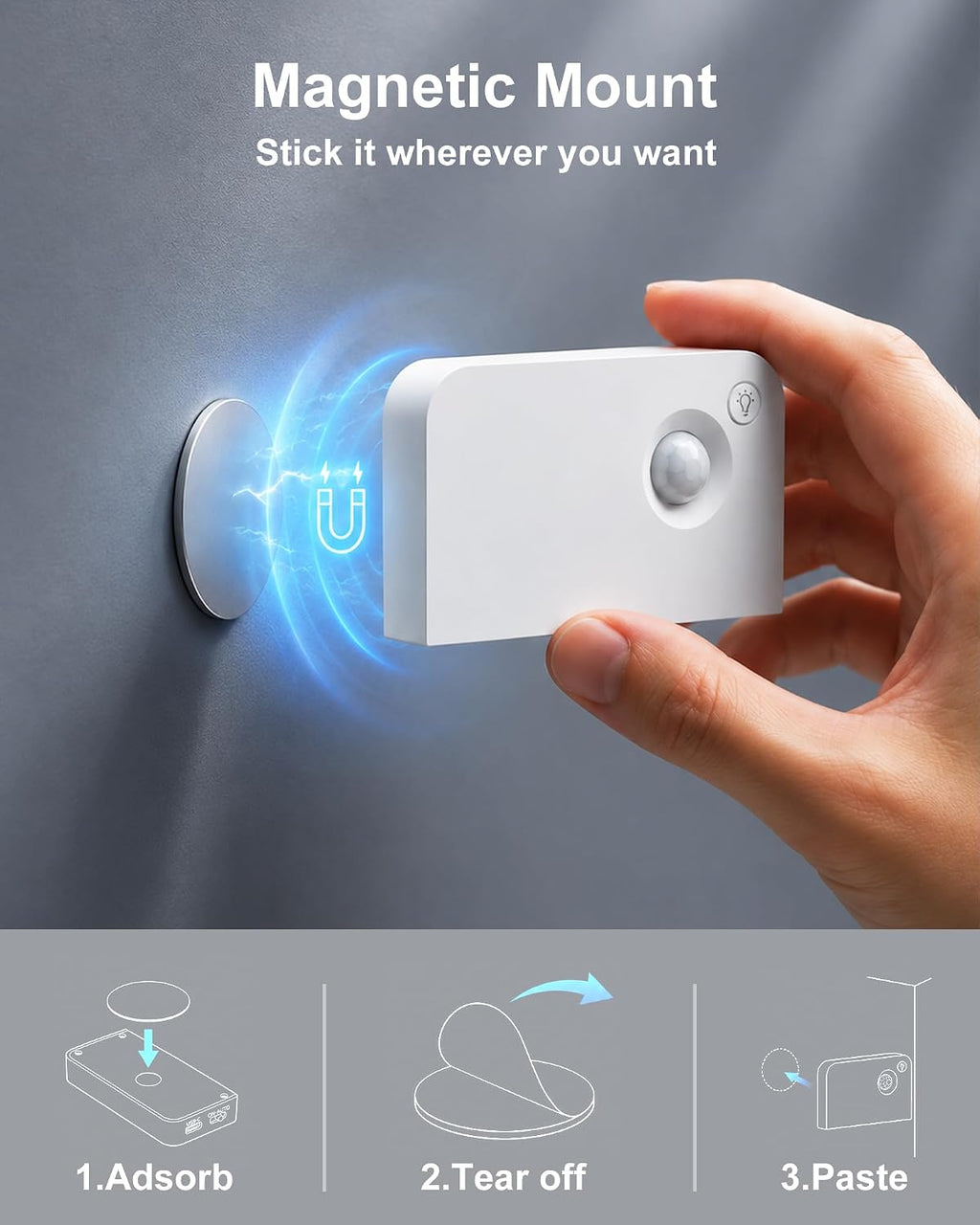 Motion Sensor Stair Light Indoor, Battery Operated Night Lights