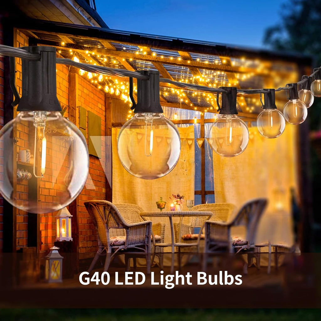 10PK G40 LED Replacement Bulbs, 0.6W Clear Globe Dimmable E12 Base