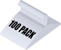 FUDESY Metal Wire Clothes Hangers 100 Pack Bulk Space Saving, 16 in, White