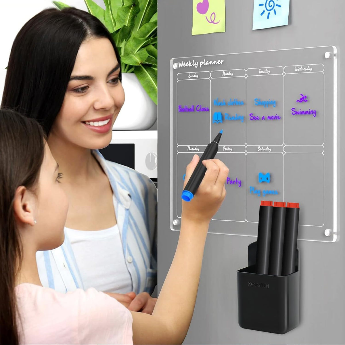 4 Pcs Self-adhesive Remote Control Holder, Wall Mount TV Remote Organizer