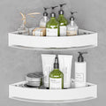 Wisfame Corner Shower Shelves Set of 2, Metal Shower Caddy No Drilling