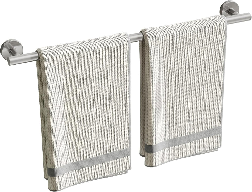 24 Inch Towel Rack for Bathroom, Brushed Nickel