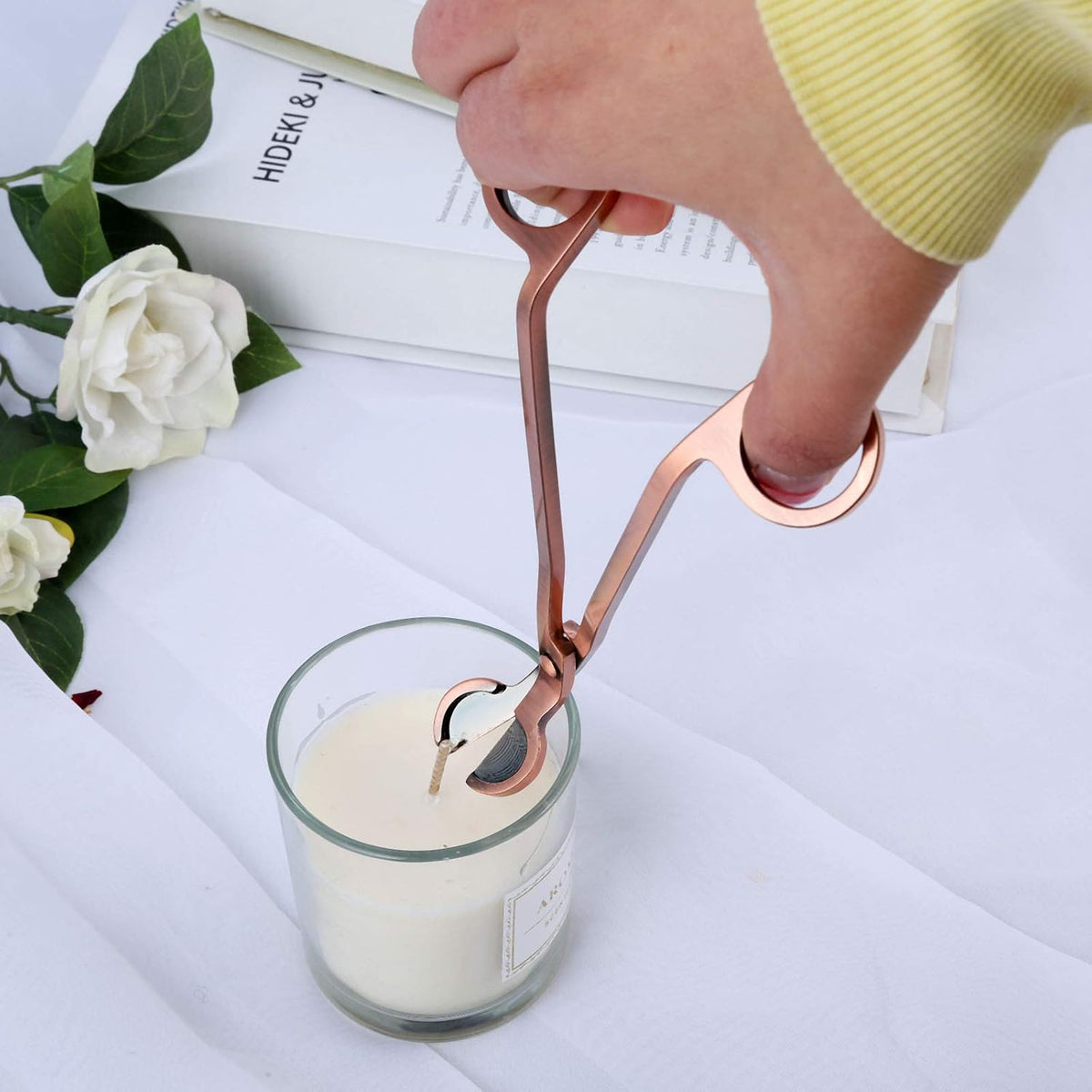 4-in-1 Stainless Steel Candle Care Kit for Candle Lovers, Red Bronze