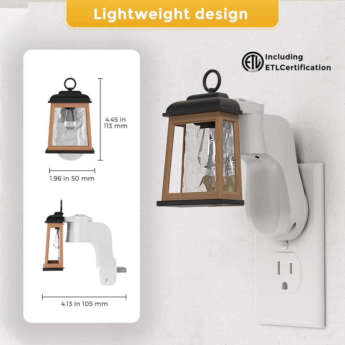 L LOHAS LED Wall Fragrance Plug in Night Light, Fits Standard Wall Fragrance Refills, 2Pcs, 0-100LM Adjustable Brightness, 90°Rotary Plug Essential Oil Diffuser for Hallway, Bathroom