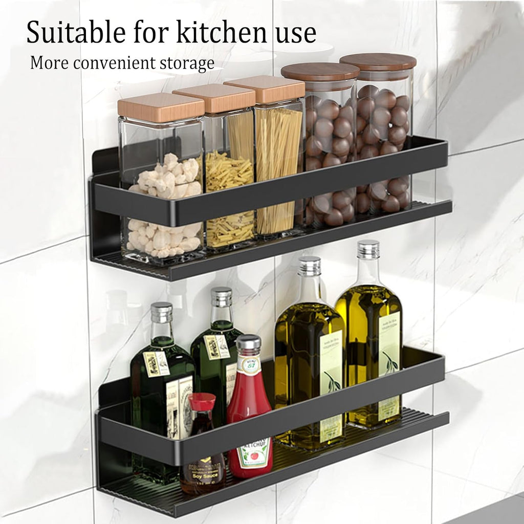 Aluminum Shower Caddy 2-Layers (11.8in) No Drill Shower Shelves