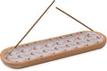 Folkulture Incense Holder or Incense Burner, Modern Incense Holder for Sticks, Insence-Stick Holder, Ash Catcher or Insense Stick Holder, Wooden Incense Tray for Sticks, Mango Wood Trough, Moonshine