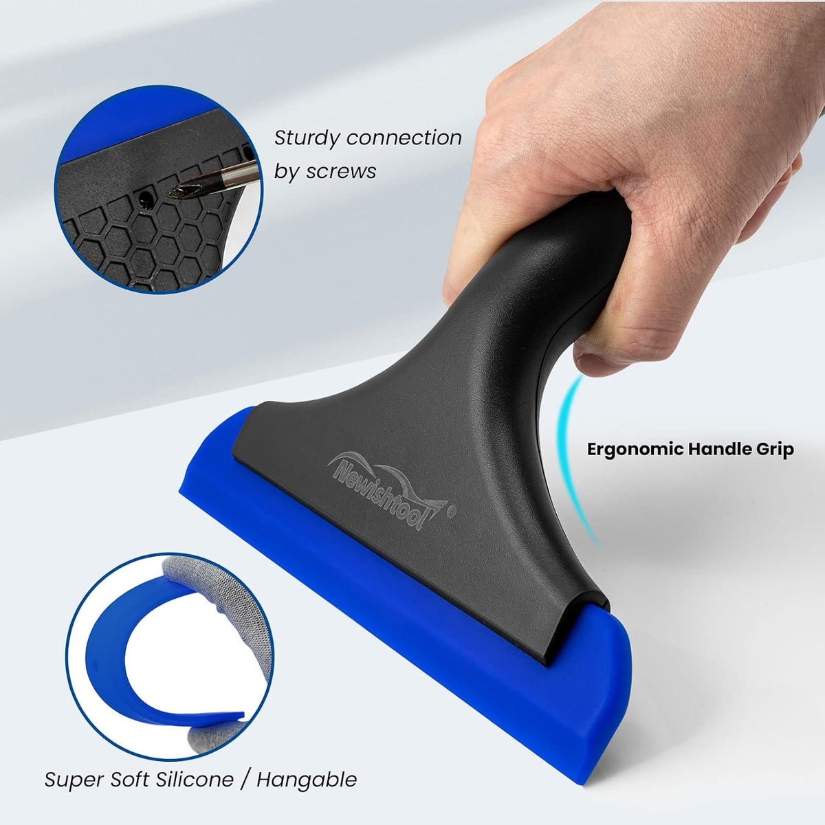 NEWISHTOOL Window Tint Tool Small Squeegee Bathroom Shower Squeegee, 2-Pack