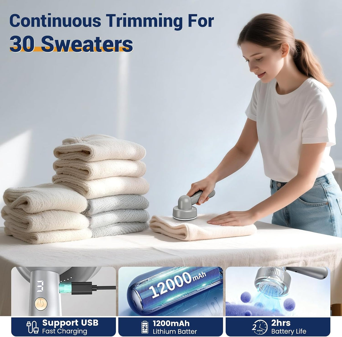 DBC Fabric Shaver Lint Remover for Clothes, Sweaters, Couch & Furniture