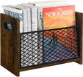 YINMIT Magazine Holder, Medium Magazine Rack Floor, Book Storage Basket