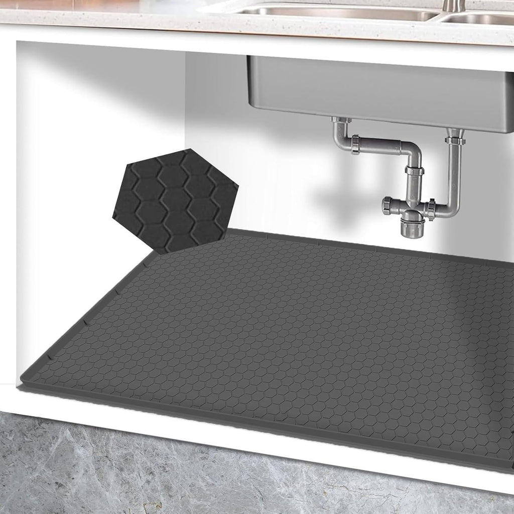 28“ x 19“ Waterproof Under Sink Mat for Bathroom,Kitchen,Pet Feeding Mat
