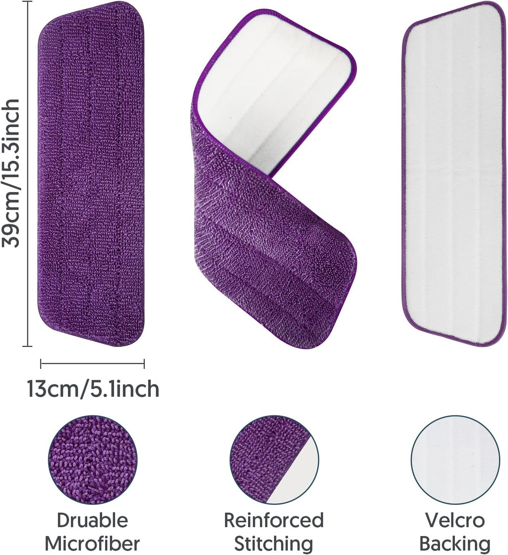 Washable Reusable Mop Pads for Swiffer PowerMop: Wet Mops Refills 7 Pack