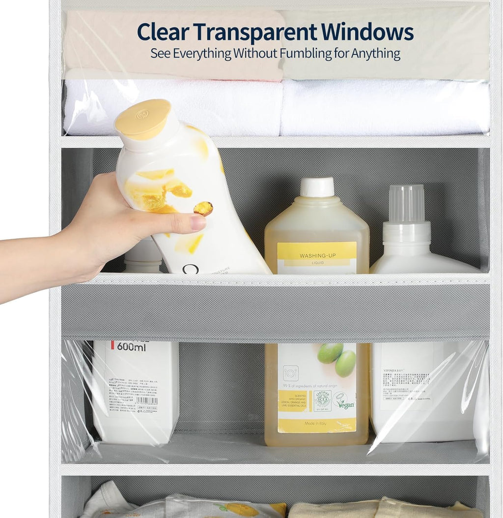 Yecaye Over the Door Organizer 6 Tiers, Heavy Duty Hanging Storage