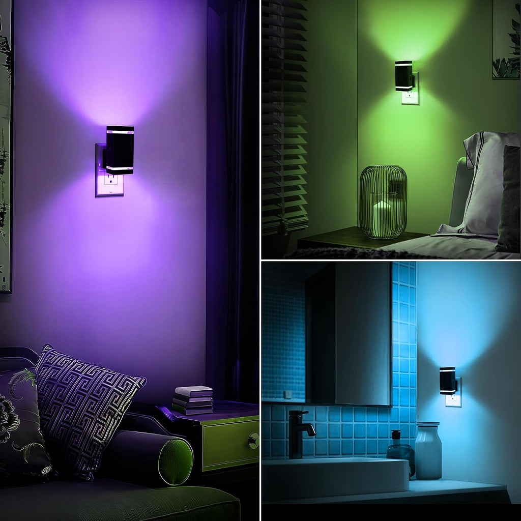 DORESshop Color Changing Night Lights [2 Pack], Night Lights Plug Into Wall