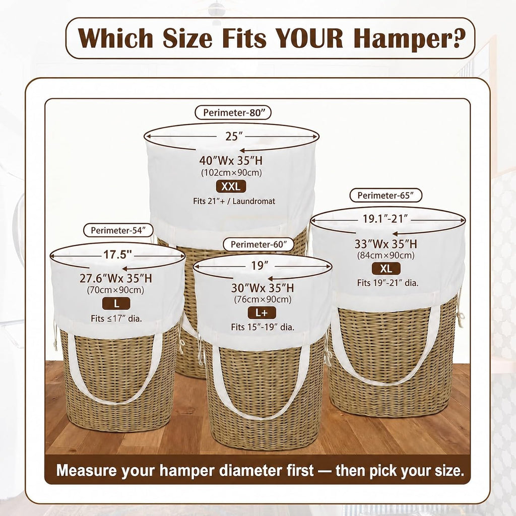 Canvas Laundry Bag 33"Wx 35"H, Heavy Duty Hamper Liner, XL Geom SlateGreen