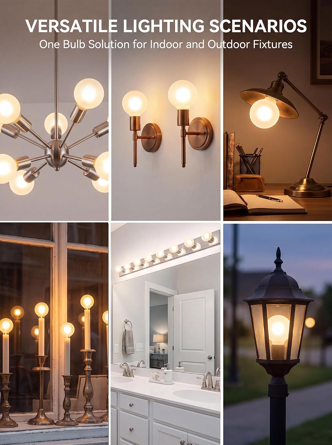 25PK G40 LED Replacement Light Bulbs, Christmas Decoration Night Light