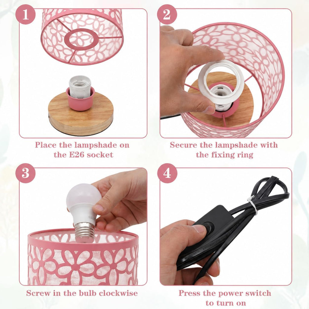 Pink Small Table Lamp