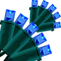 YULETIME 200 Blue Christmas String Lights, 2-Set 25 ft 100 Wide Angle LED