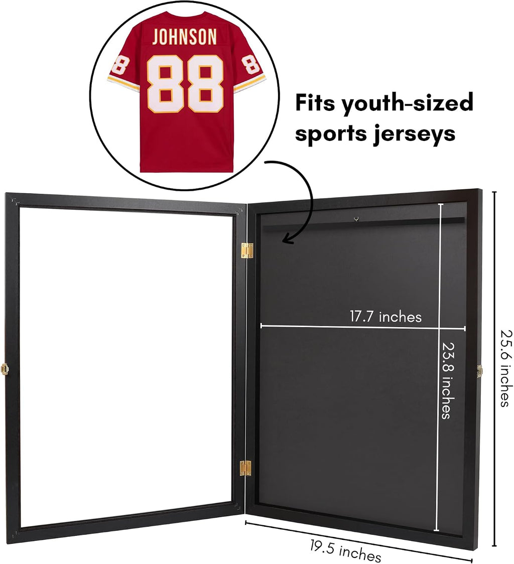Americanflat 18x24 Kids Jersey Display Case - Black