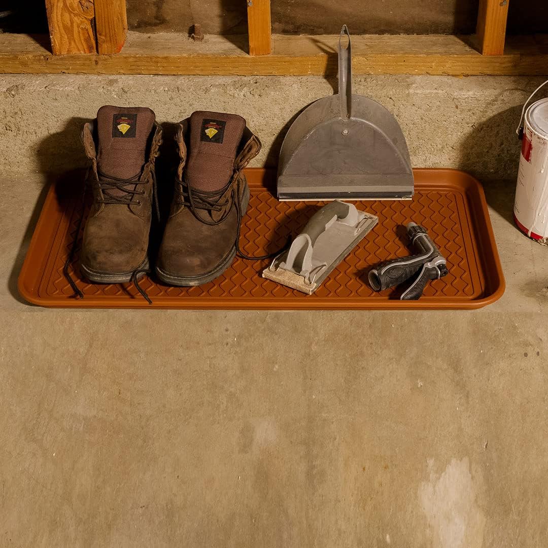 Multi-Purpose Tray in Decorator Colors - 30” L x 15” W x 1.20” H (Saddle Brown Set of 2)