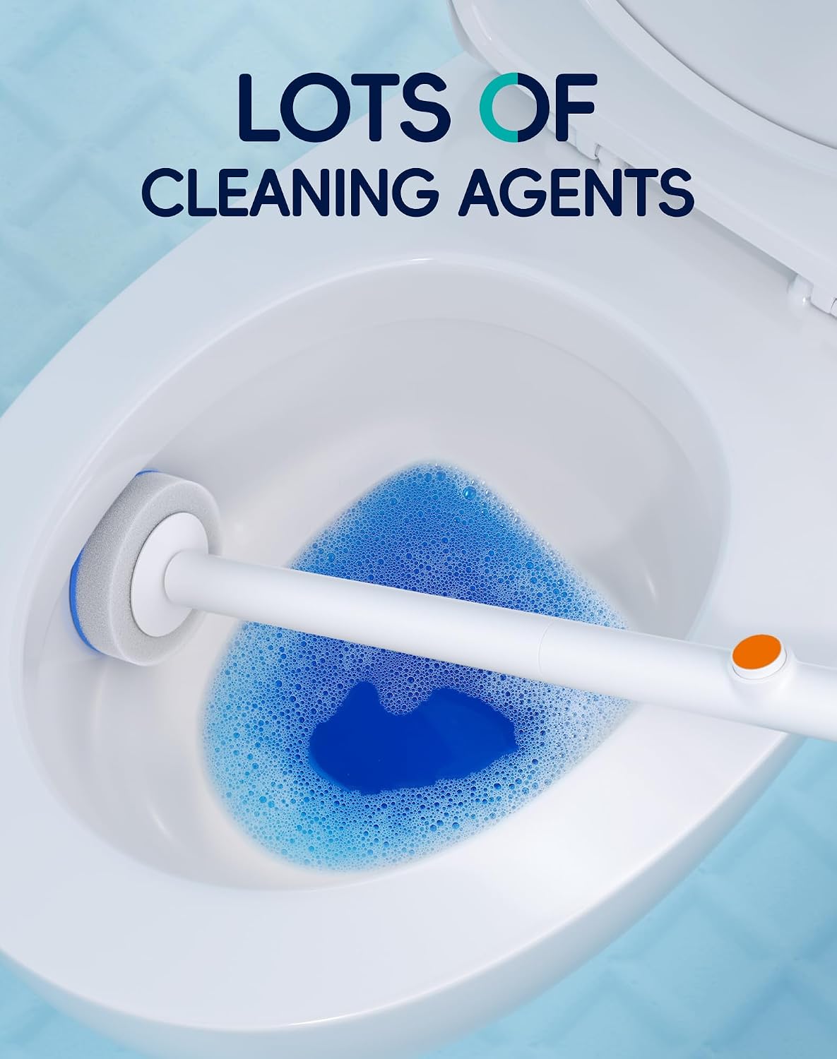 Disposable Toilet Cleaning System - Toilet Brush Kit with 36 High-Performance Refills, Wall Mounted Toilet Brush and Holder for Deep Cleaning Bathroom (Toilet Brush+36 Refills)