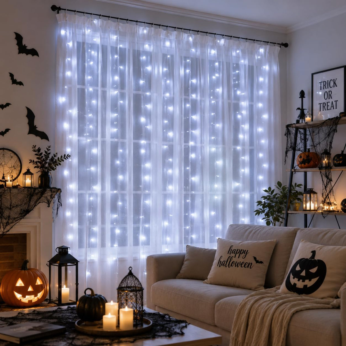304 LED Curtain Lights, 9.8FT x 9.8FT Fairy Lights for Bedroom