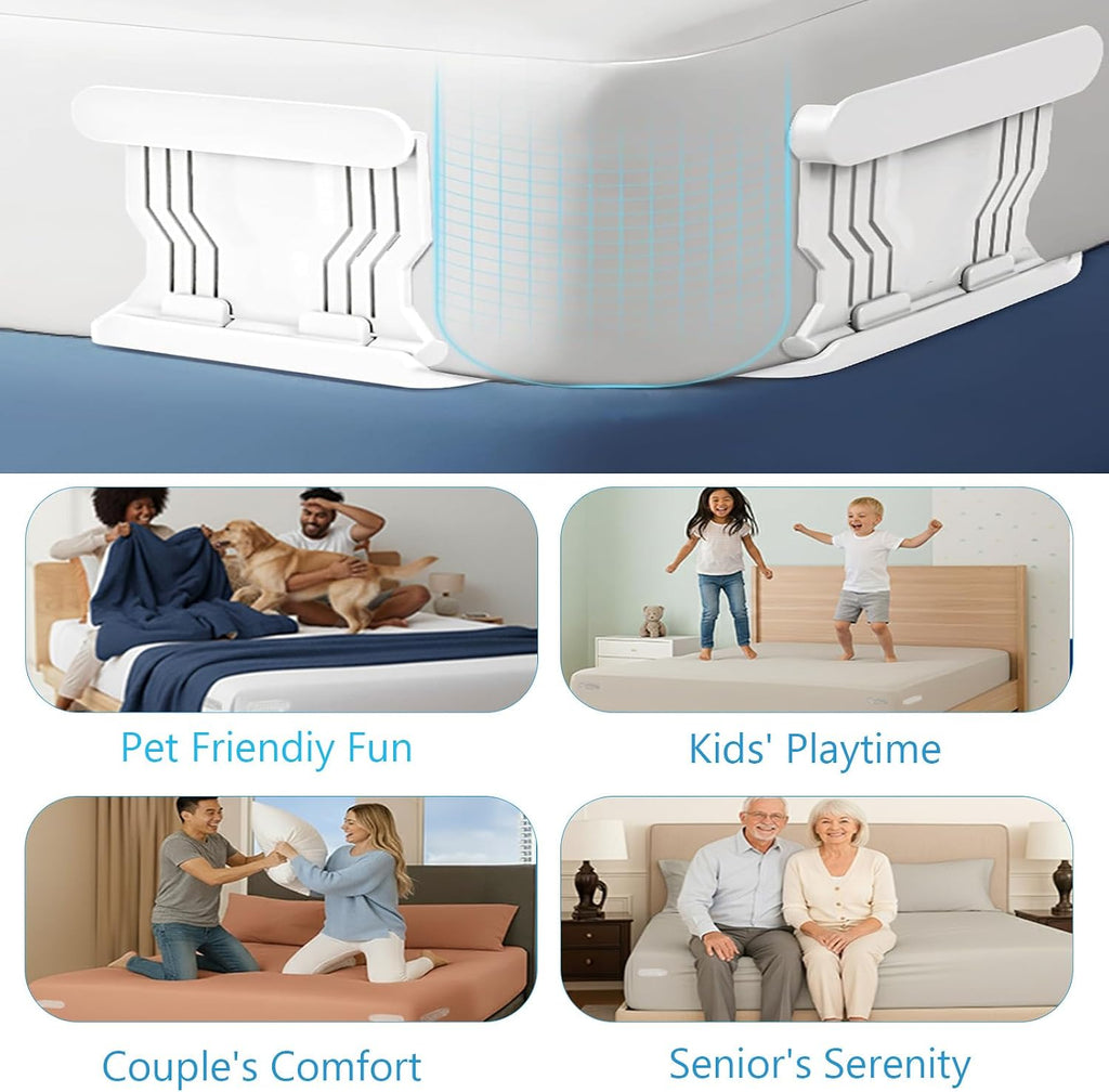 Bed Sheet Holders for Corners - Fitted Sheets Holder- 4Pcs Sheet Holders No More Loose Sheets, Easy Install for All Mattresses (Style 2)