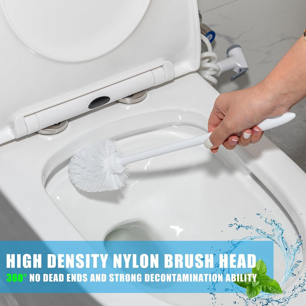 Tioncy 50 Pcs 14.2 Inch Toilet Brushes for Bathroom Bowl Scrubber