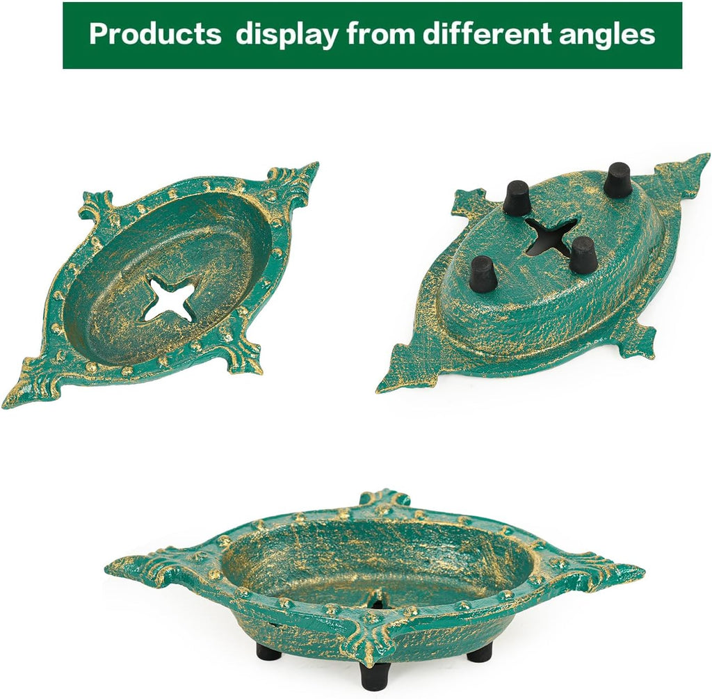 Sungmor Heavy Duty Cast Iron Soap Holder, Starfish Shape & Antique Green