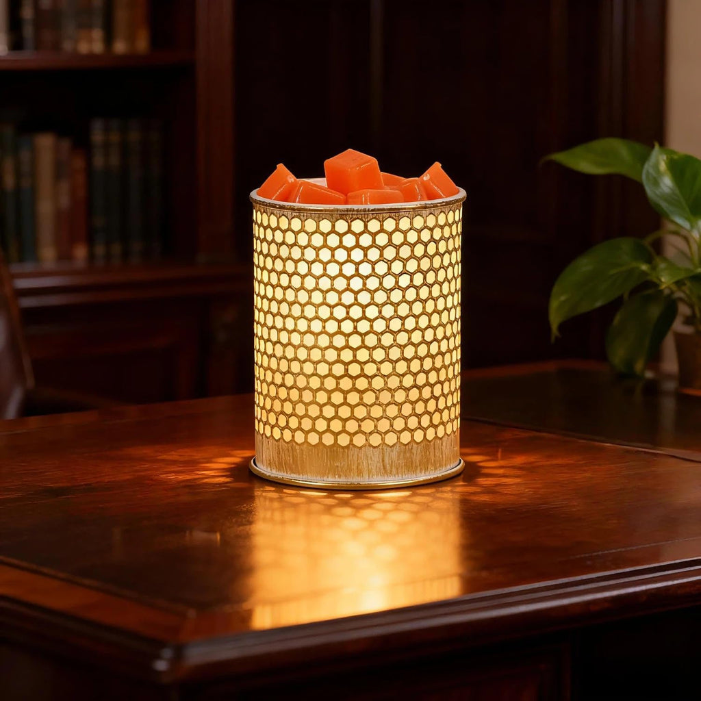 ASAWASA Metal Wax Melt Warmer Wax Warmer （Honeycomb）