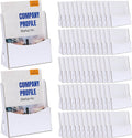 50 Count Corrugated Trifold Brochure Holder 8.5x11 Inch, Rack Card Holder Literature Paper Flyer Display Stand Bookmark Display for Magazine, Pamphlet, Booklets, Menu, Offices