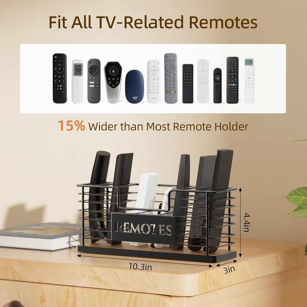 Remote Control Holder, 7-Slot TV Remote Holder Wall Mount