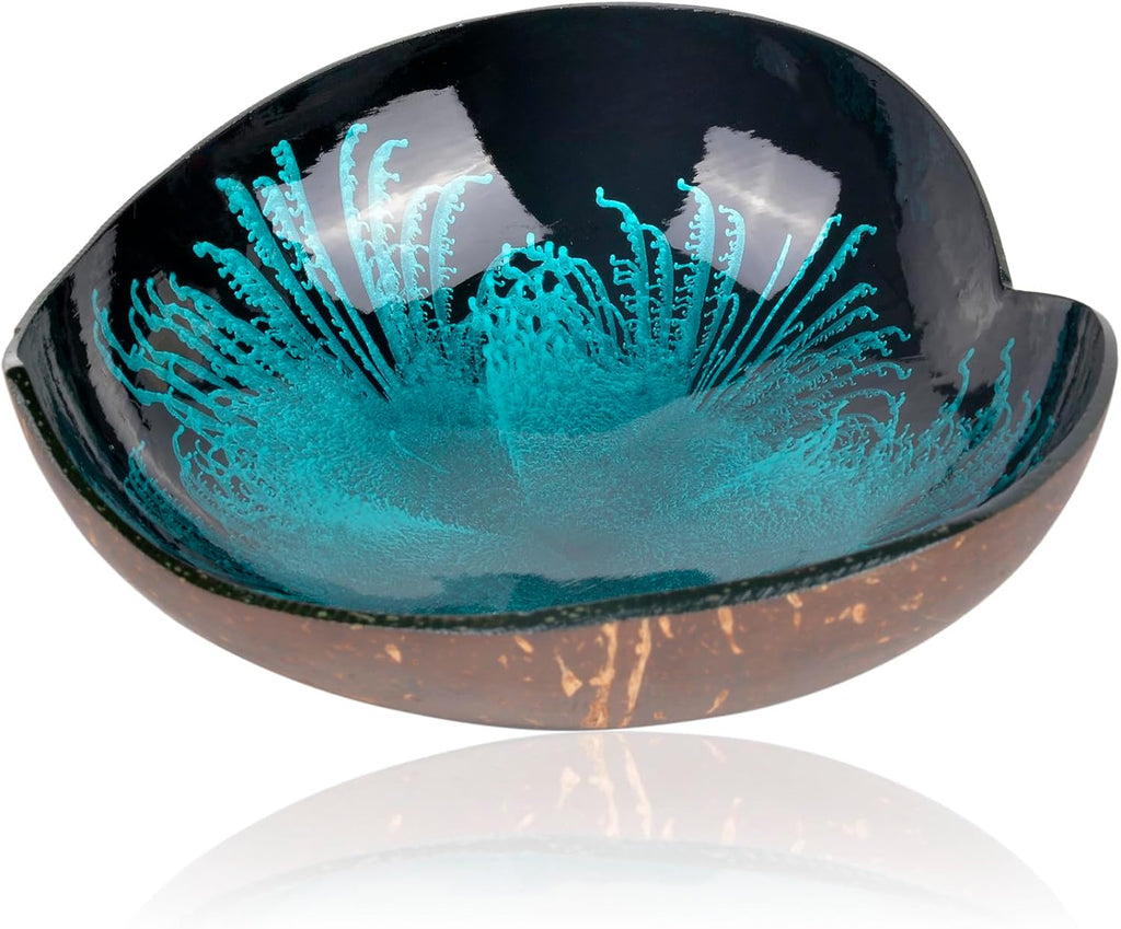 Coconut Acai Bowl Candy Dish - Heart Wooden Shell for Smoothie Yogurt Food