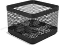 TRU RED Small Stackable Wire Mesh Accessory Holder, Matte Black, 3-Pk