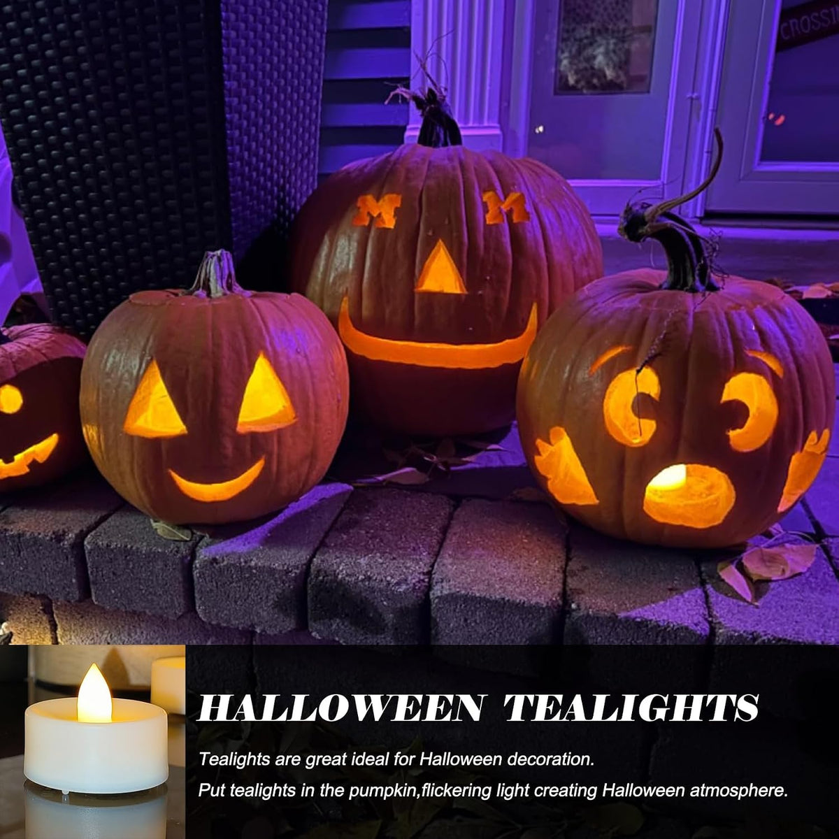 36 Pack Battery Operated Tea Lights Candles Flickering Flameless LED Lights, Long Lasting 200+ Hours Realistic Electric TeaLights Fake Plastic candles for Wedding, Centerpieces, Halloween, Christmas