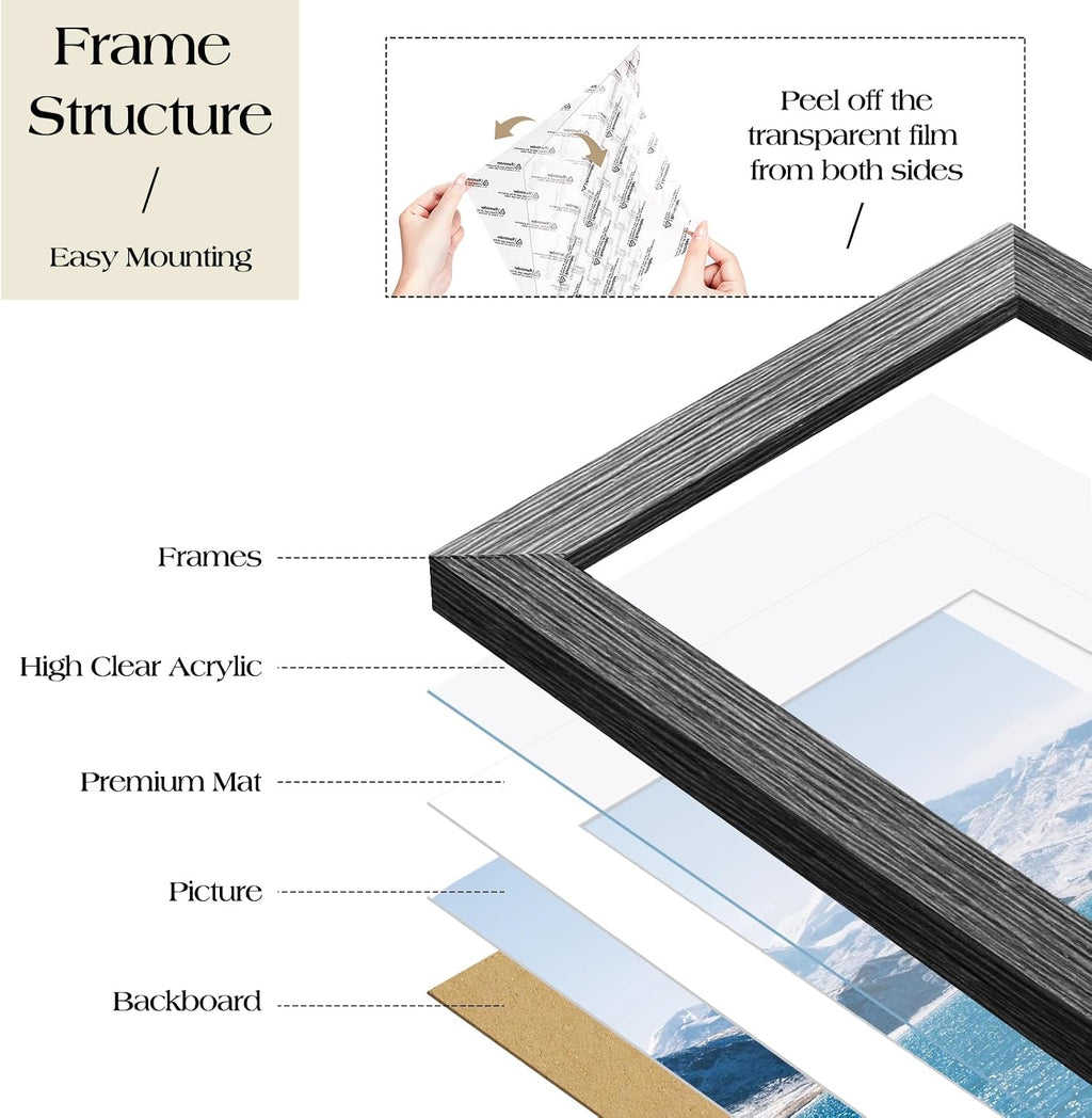 TWING Picture Frames Collage 10 Pack with Multi Sizes, Family Wall Decor