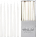 Unscented Taper Candles for Home – 10 Inch Tall Clean Burning Candlesticks | Perfect for Weddings, Parties, Home Décor | White | 12 Pack